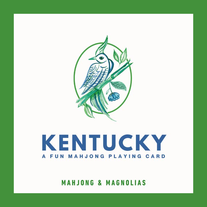 Kentucky: A Fun Mahjong Playing Card (Set of 4) for wholesale by Mahjong & Magnolias
