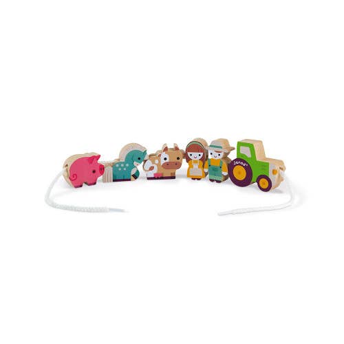 Janod - Wholesale Wood Toy - Kids - Stringable Farm - Themed Beads1