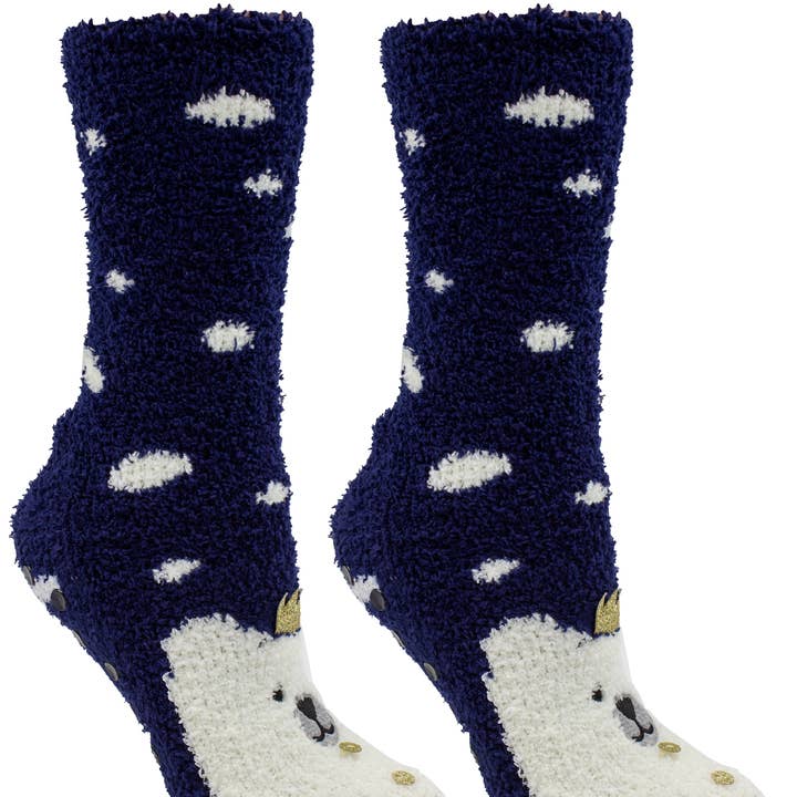 Women's Lavender Infused Slipper Socks for wholesale by MinxNY