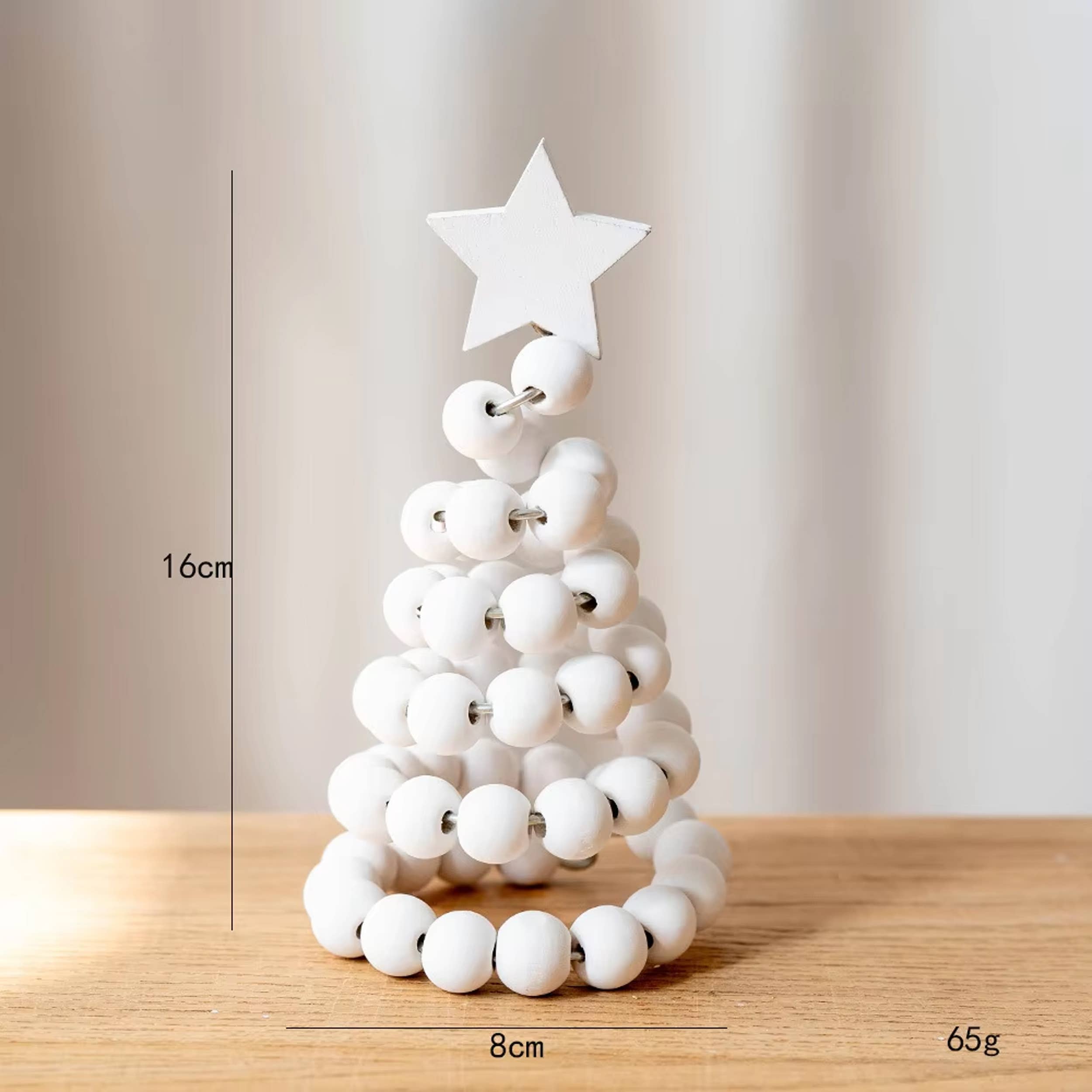 La Bella Monte - Wholesale Ornament Set - Wooden Christmas Tree Beads Ornament For Decor - Assorted3