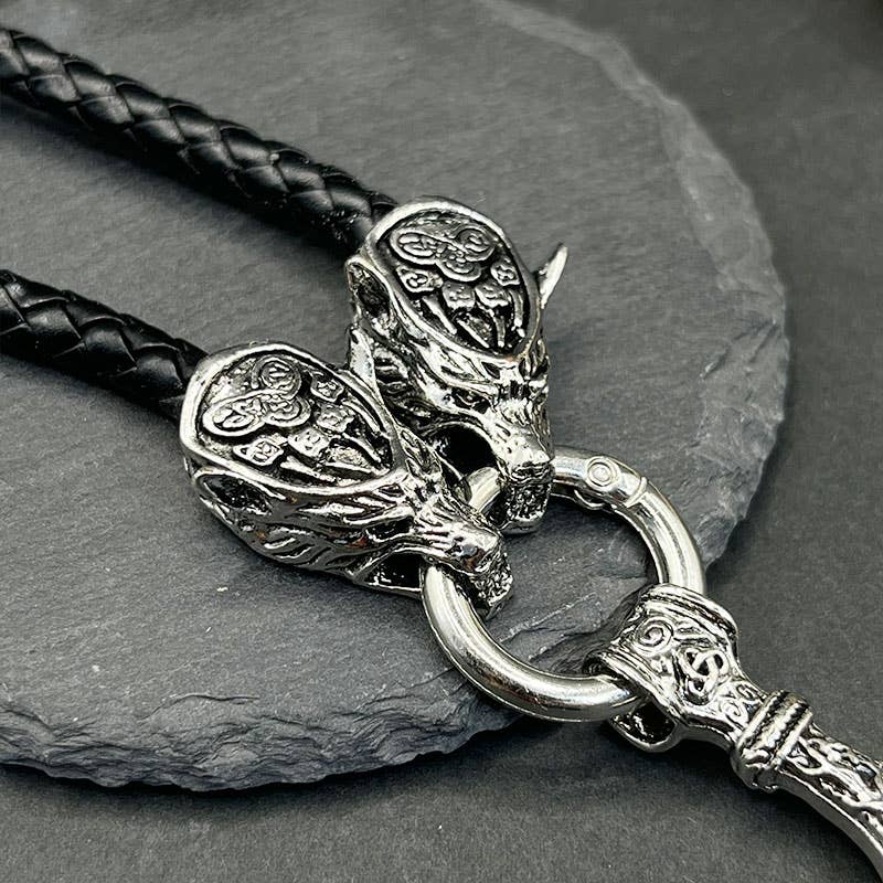 GemMeet - Wholesale Pendant/Charm Necklace - Vintage Viking Thor's Hammer Pendant Necklace3