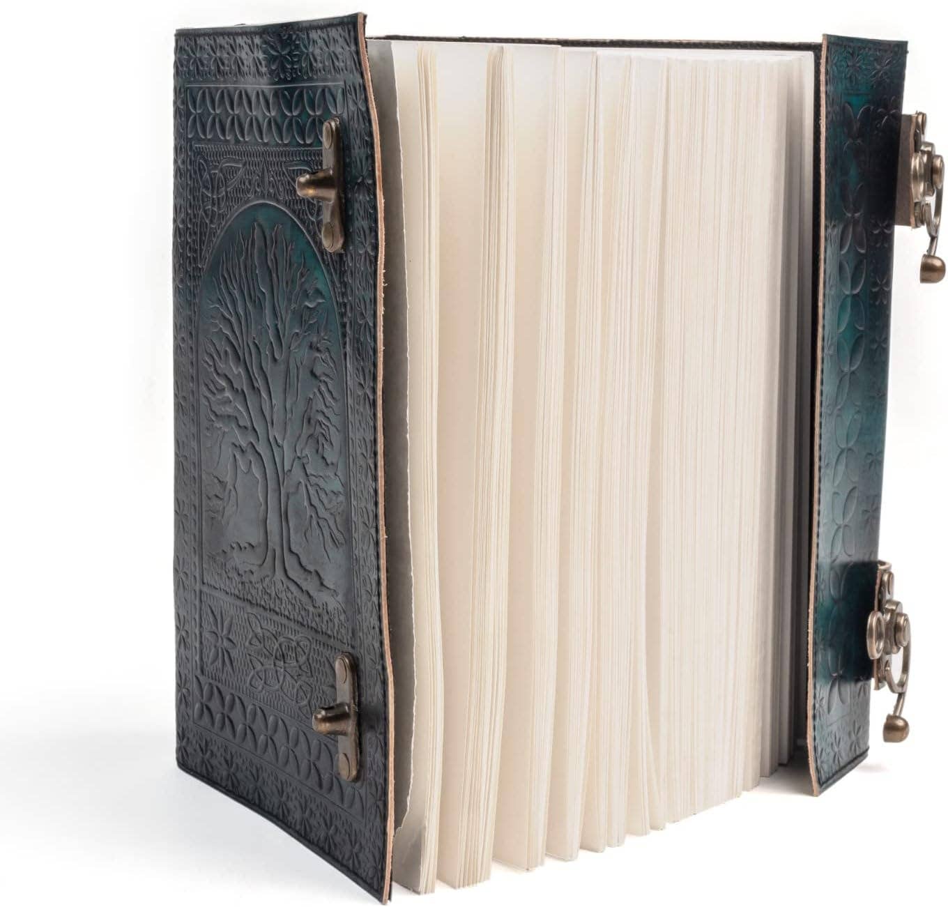 Tuzech Leather - Vente Journal intime - Tuzech grand journal de vie de 600 pages | journal en cuir | carnet de notes grand arbre de vie embossé | carnet d'écriture en cuir | journal en cuir fait main | grimoire en cuir | carnet de croquis en cuir 7 x 10 relié par fil12