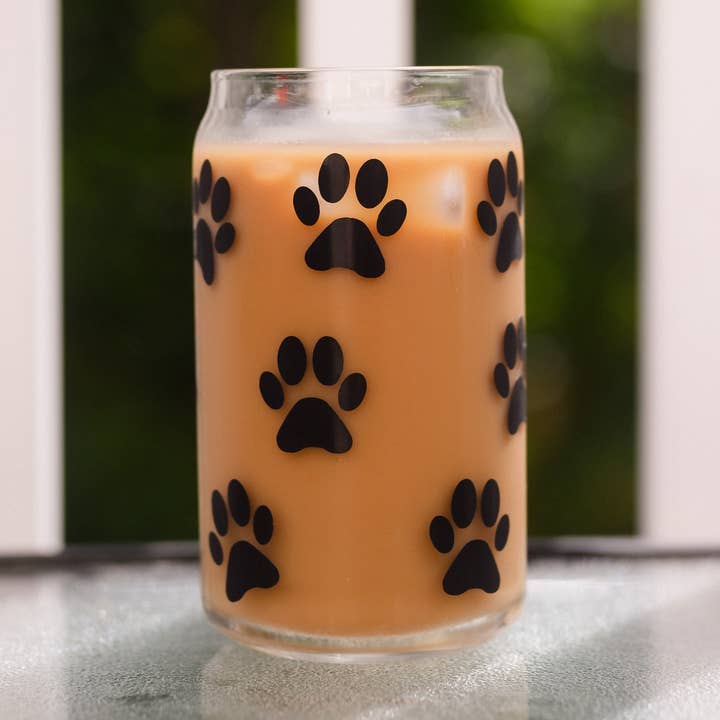 Cadeaux pour maman et chien en verre à imprimé patte ! pour la vente par JustJennaJThings