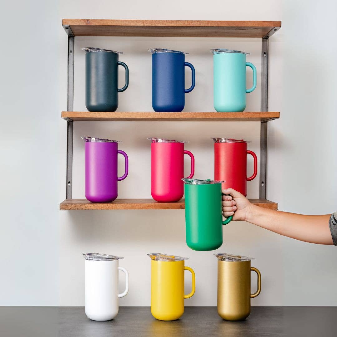 served - Wholesale Pitcher - Vacuum-Insulated Pitcher - Party Ready in Blue Lemonade3