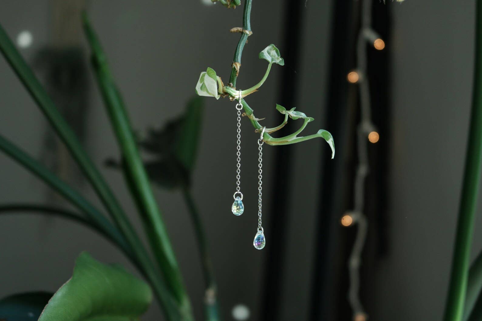 Cosmic Crow - Wholesale Ornament - Glass Drop Plant Charm, Pack of 5 | House Plant Decor Hook