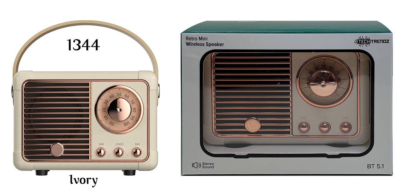 Tech Trendz - Wholesale Speakers - Vintage Bluetooth Speaker4