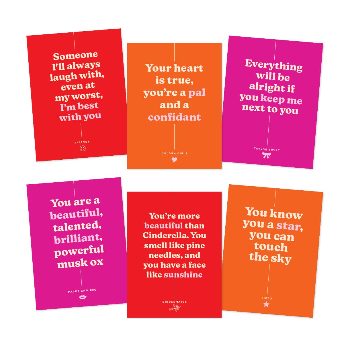 Praxis Design Studio - Wholesale Friendship Card - Girl Power Cards | Friendship Card Pack | Galentine Cards0