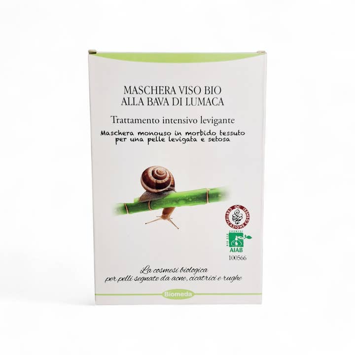 pirotta srl - Wholesale Skincare Face Mask - B26 | Single-Use Organic Snail Slime Fabric Mask