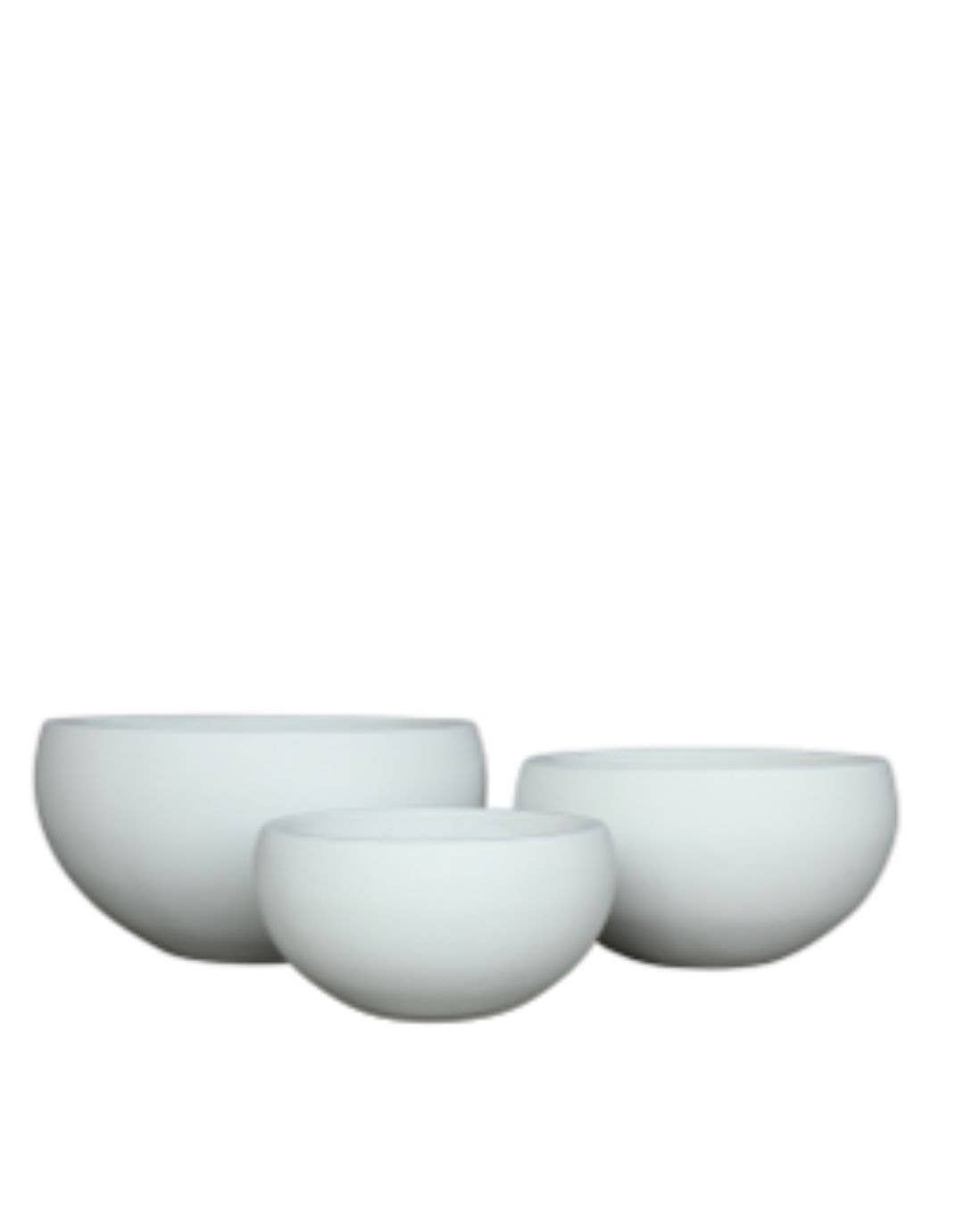 The Farmer's Daughter - Wholesale Plant Pot - Zen Cement Bowl Set/3 – White1