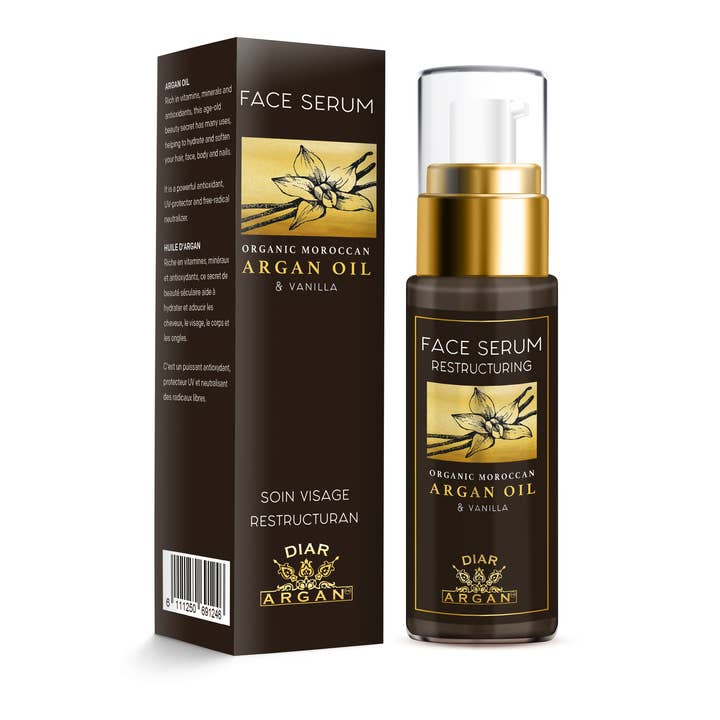 Sérum facial reestruturante de argão e baunilha por atacado de DIAR ARGAN