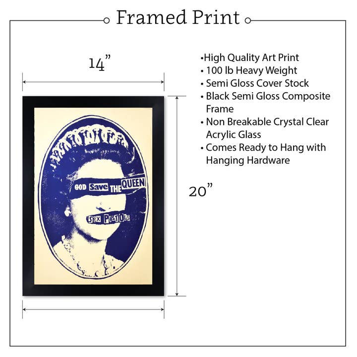 Black Market Art - Wholesale Art Print - Save the Queen - Concert Poster Art Print