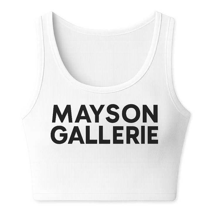 MAYSON GALLERIE Signature Crop Tank for wholesale by MAYSON
