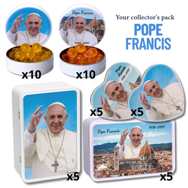 Pack Hommage au Pape François _ lot de 40 boîtes pour la vente par Printbox