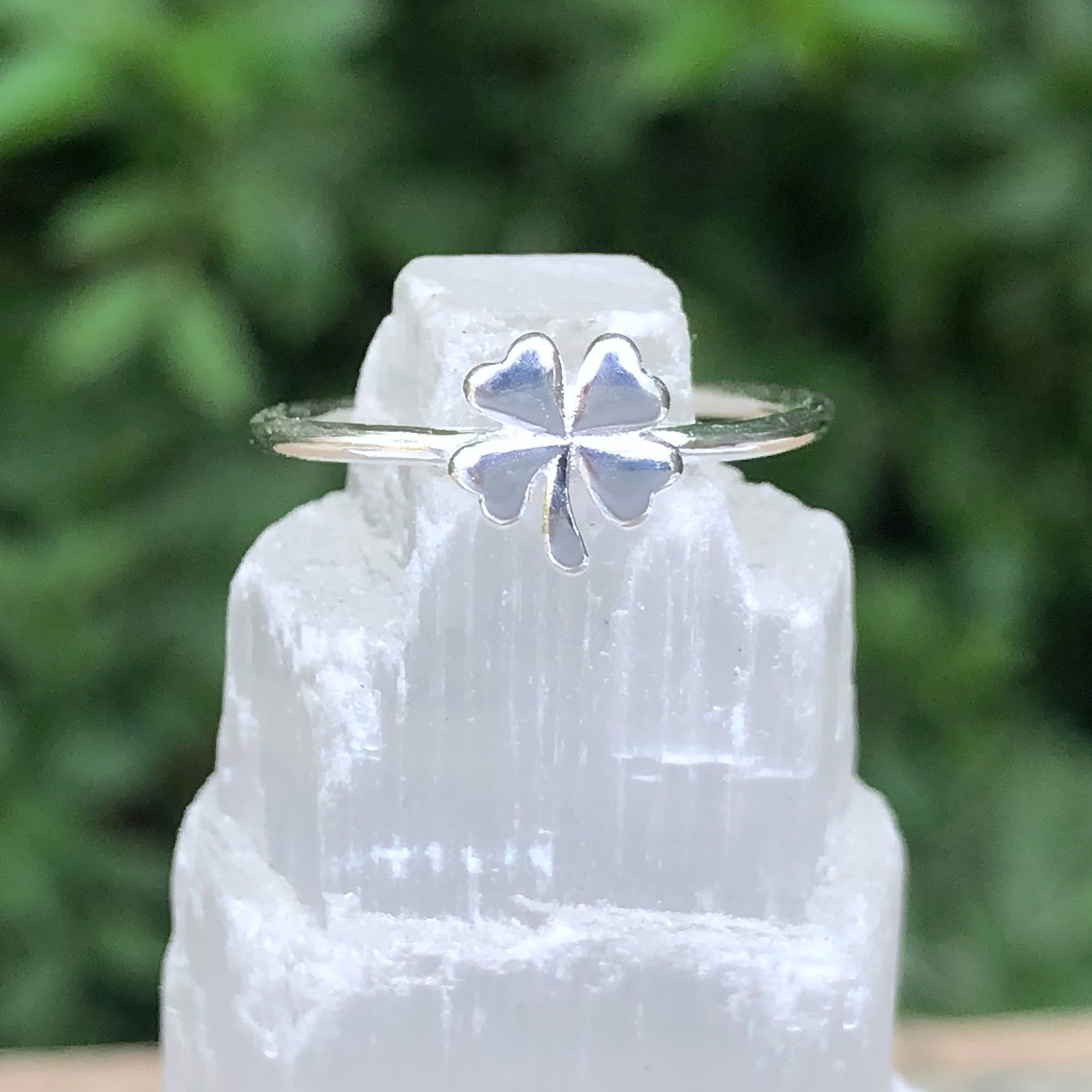 Moonrise Jewelry - Wholesale Band/Stacked Ring - R-17 Four Leaf Clover Ring6