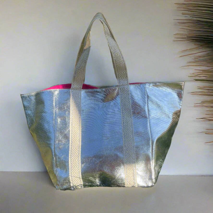 Cockatoo - Vendita all'ingrosso Borsa tote - Donna - BORSA TOTE ARGENTO LUCIDO2