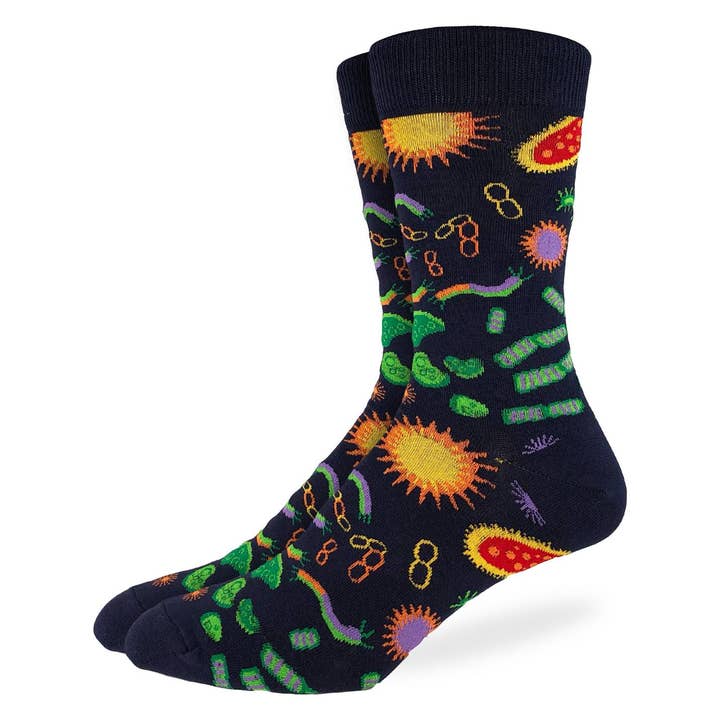 Chaussettes Big & Tall Germs pour hommes pour la vente par Good Luck Sock