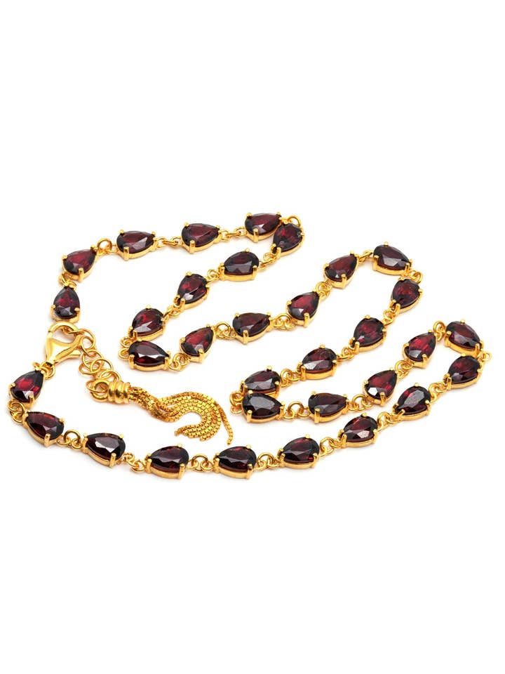 Colors Necklace Choker Garnet Drops for wholesale by THAIS BERNARDES GIOIELLI