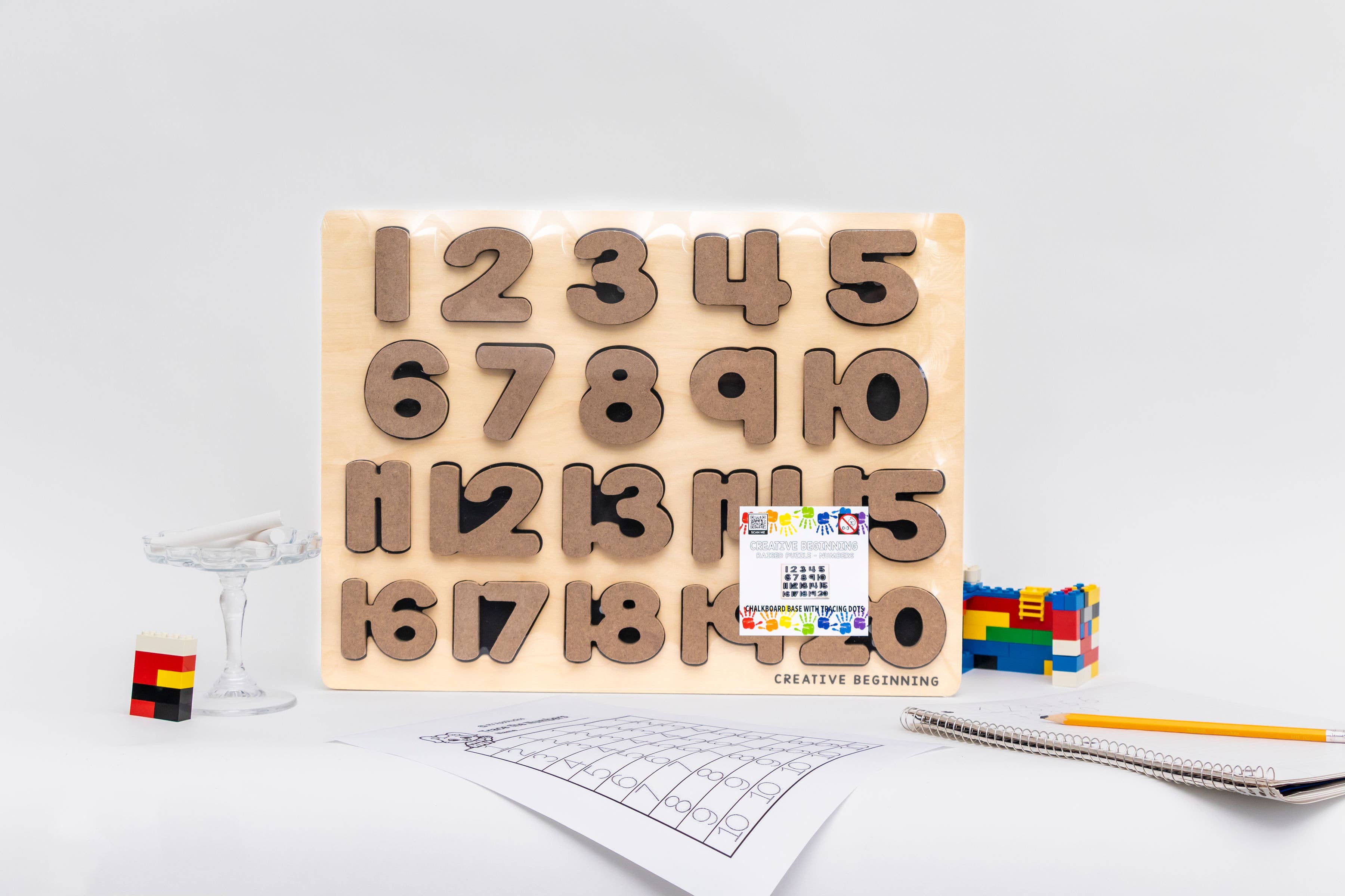 Creative Beginning - Wholesale Puzzle - Kids - Number Chalkboard Based Puzzle3