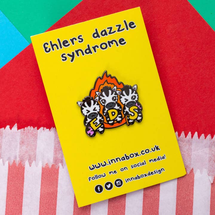 Innabox Ltd - Wholesale Lapel Pin/Button - EDS Enamel New Pin - Ehlers-Danlos Syndrome2