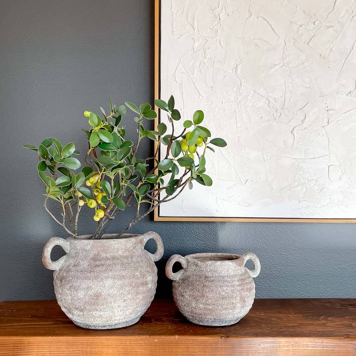 Hycroft Home Decor - Wholesale Vase - Siena Rustic Vintage-Style Ceramic Vase