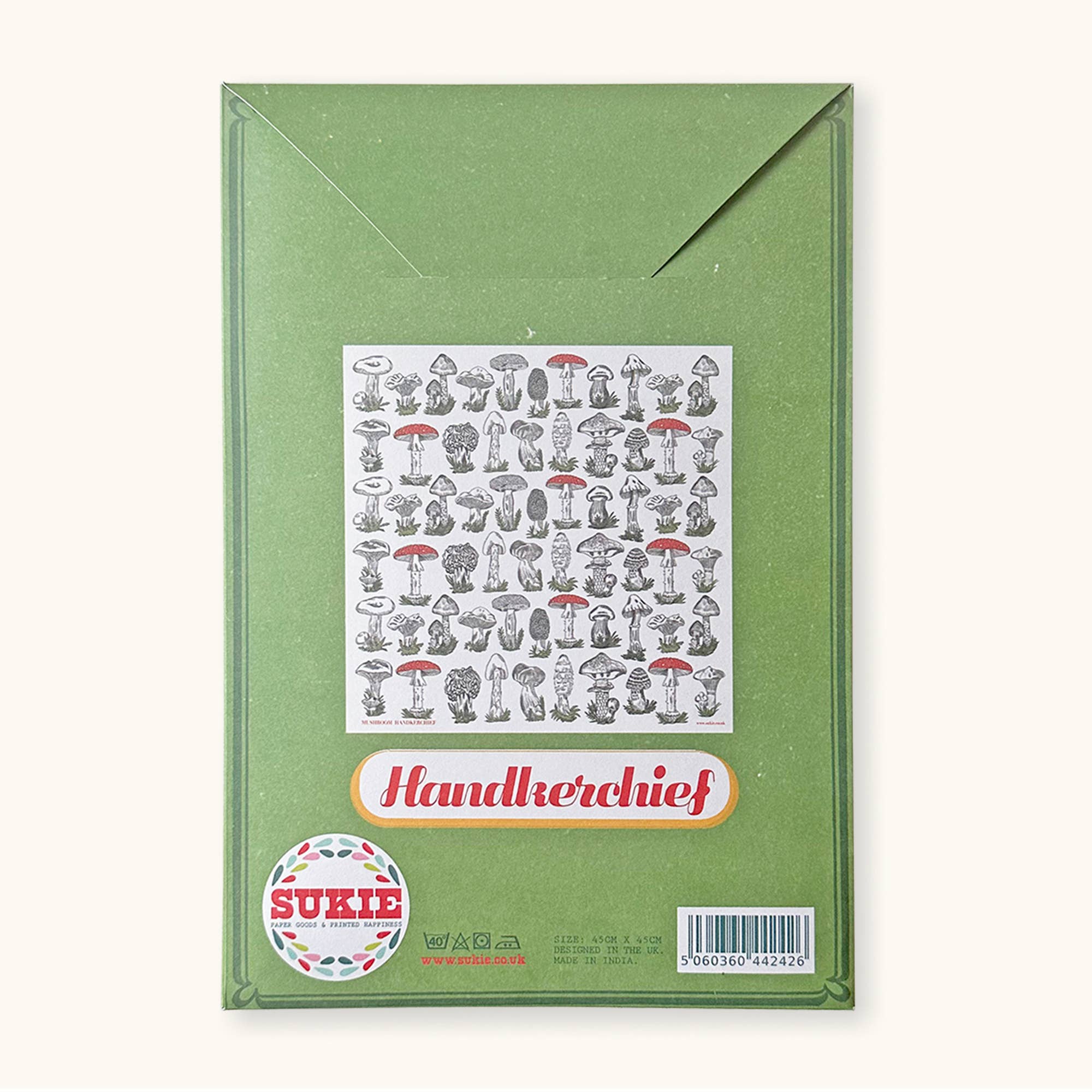 Sukie - Wholesale Handkerchief - Unisex - Mushrooms Handkerchief Pocket Square Bandana3