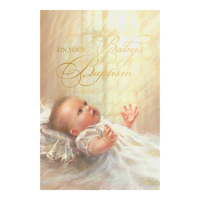 Christian Brands Catholic - Wholesale Baby Card - On Your Baby's Baptism - Baptism Card0