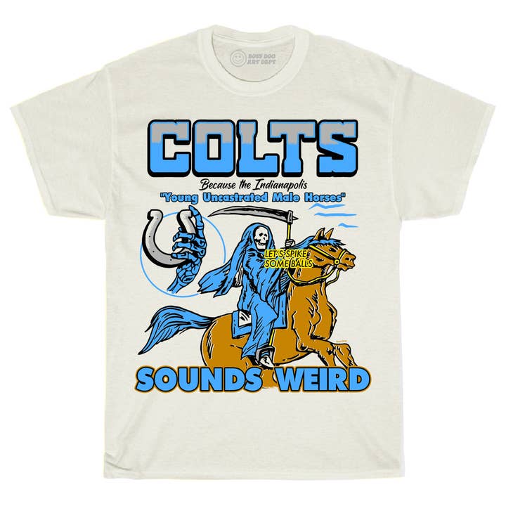 T-shirt Ivoire Colts pour la vente par Boss Dog
