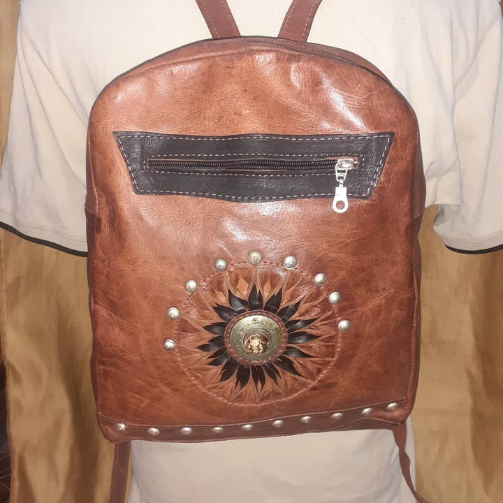 Färgad stensol skolryggsäck för wholesale av Hecho a mano