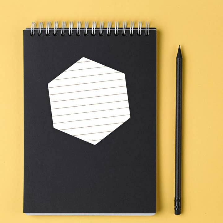 Post-it® Notes Design Series - Wholesale Sticky Notes - Modern Hexagon Post-it® Pads – Pin Stripe sticky note shape2