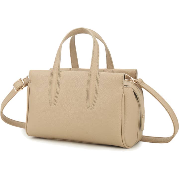 Sac à bandoulière classique en cuir végétalien à poignée supérieure avec texture galet pour la vente par 22 Tote