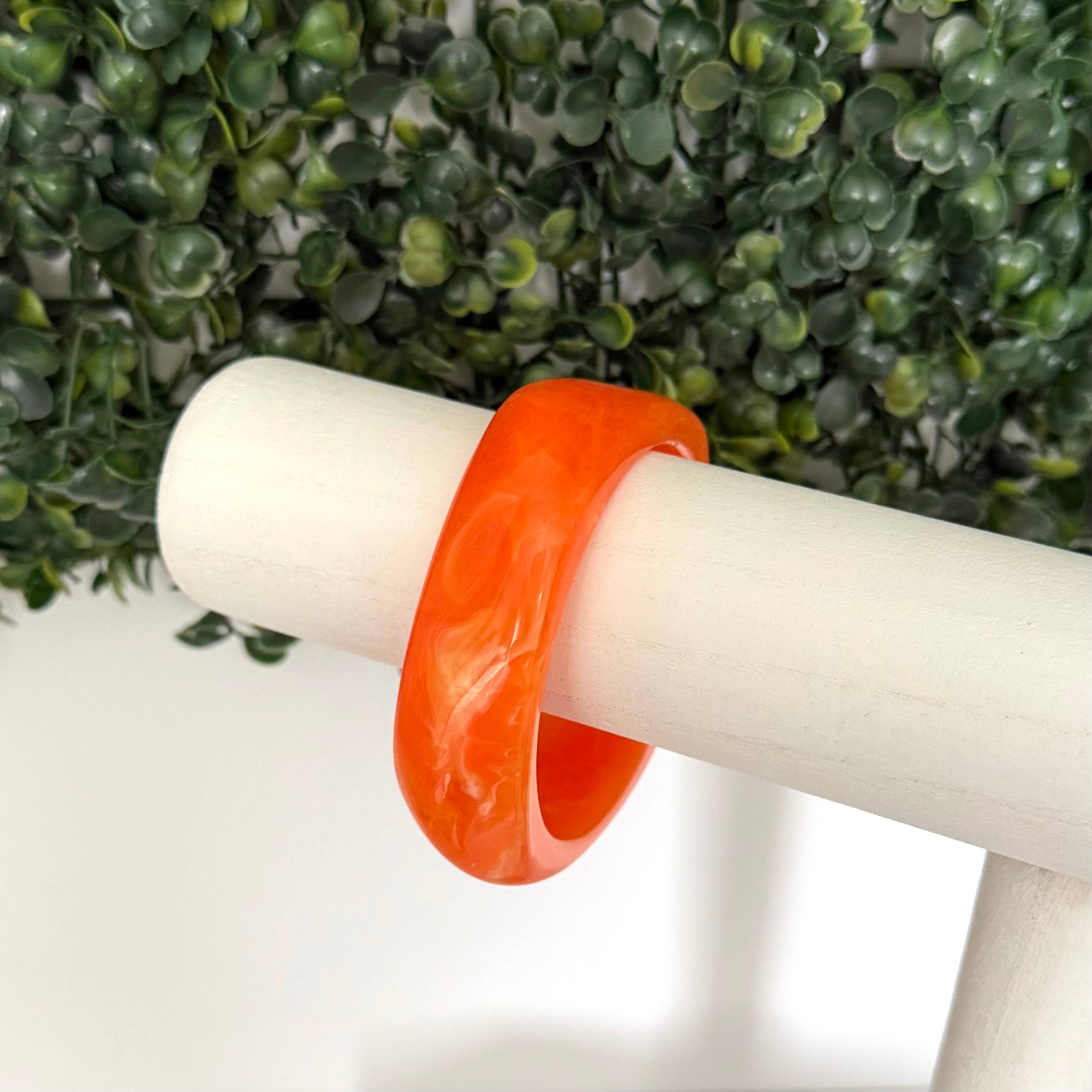 iconic mi - Vente Bracelet jonc - Bijou Bracelet Acrylique Tourbillon Mandarine3