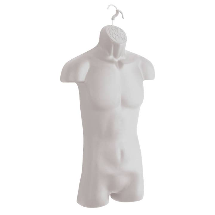 Store Supply Warehouse - Wholesale Mannequin - Male Molded Torso Form With Hook2