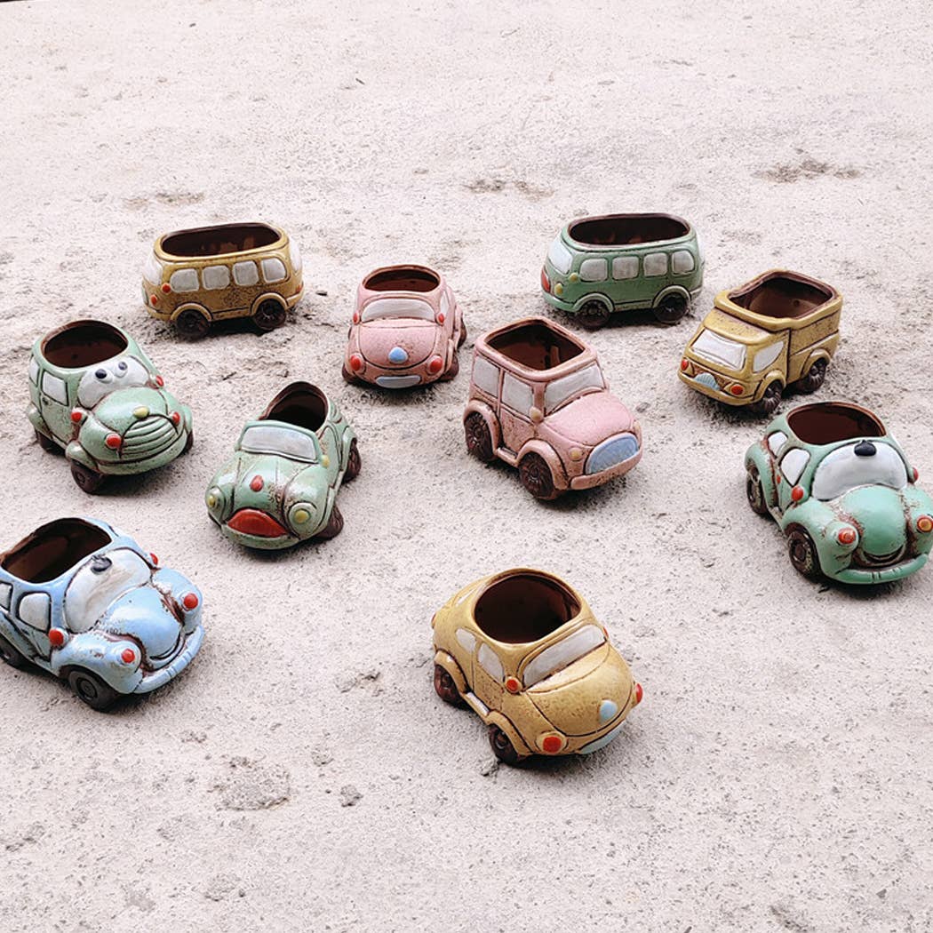 Ailly's garden - Wholesale Plant Pot - Creative Retro Style Car Garden Decoration Truck Flower Pot2