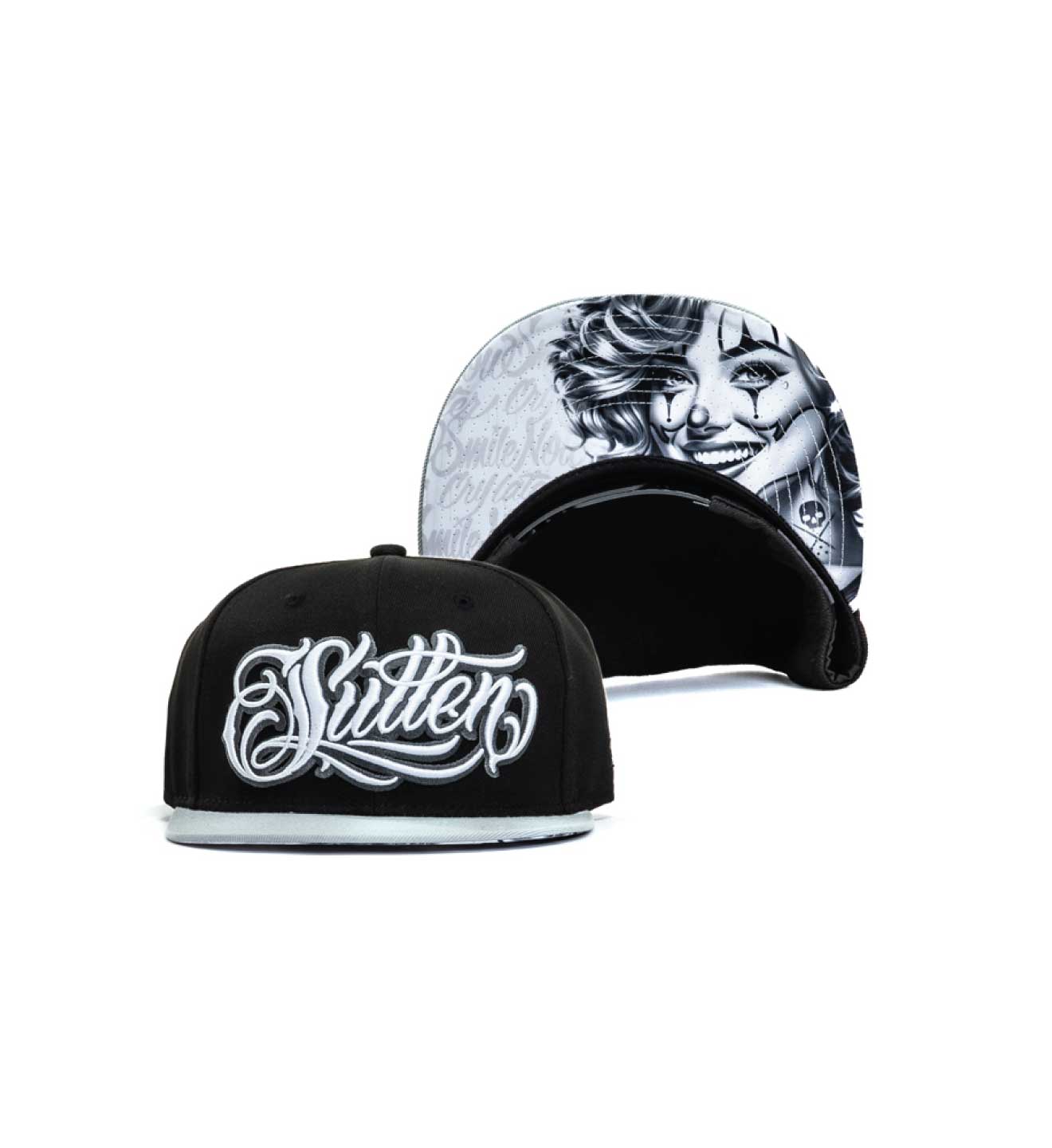 SVART/GRÅ Yo Tattoos Snapback för wholesale på Faire0