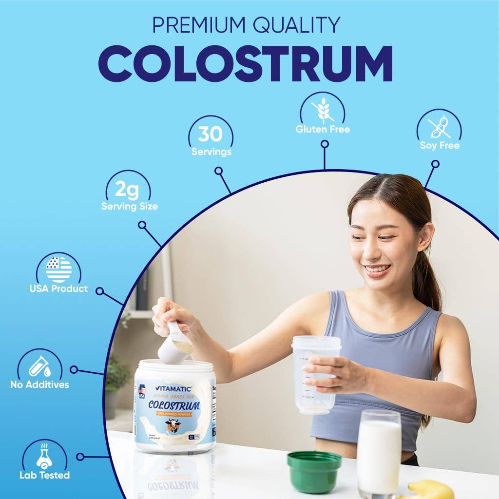 Vitamatic - Wholesale Oral Supplement/Vitamin - Vitamatic- Bovine Colostrum 30% IgG powder - 30 Gram3