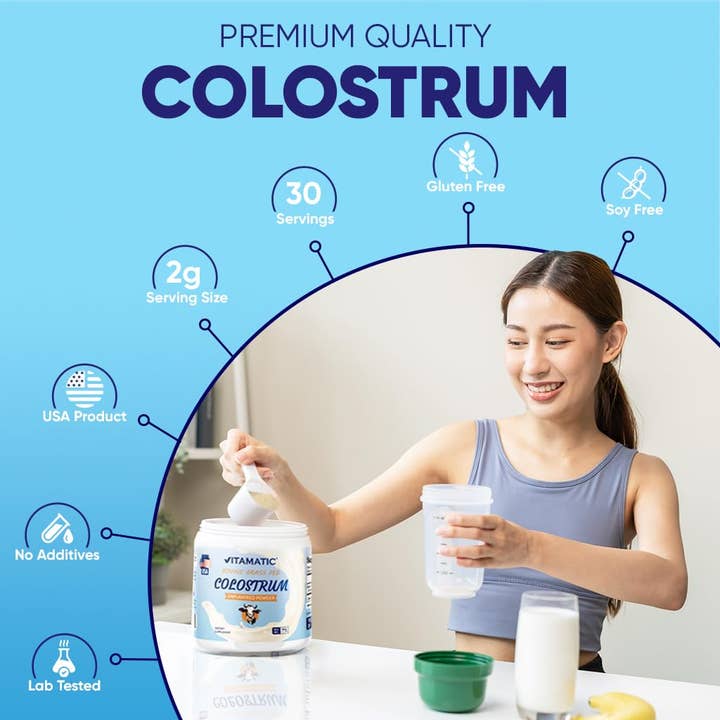 Vitamatic - Wholesale Oral Supplement/Vitamin - Vitamatic- Bovine Colostrum 30% IgG powder - 30 Gram3