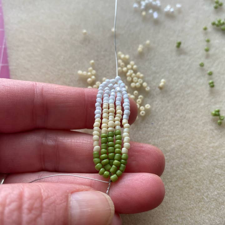 The Beaded Garden – wholesale DIY craft kit – Peace Lily Plant Craft Kit for Adults. Creative Gift. 3