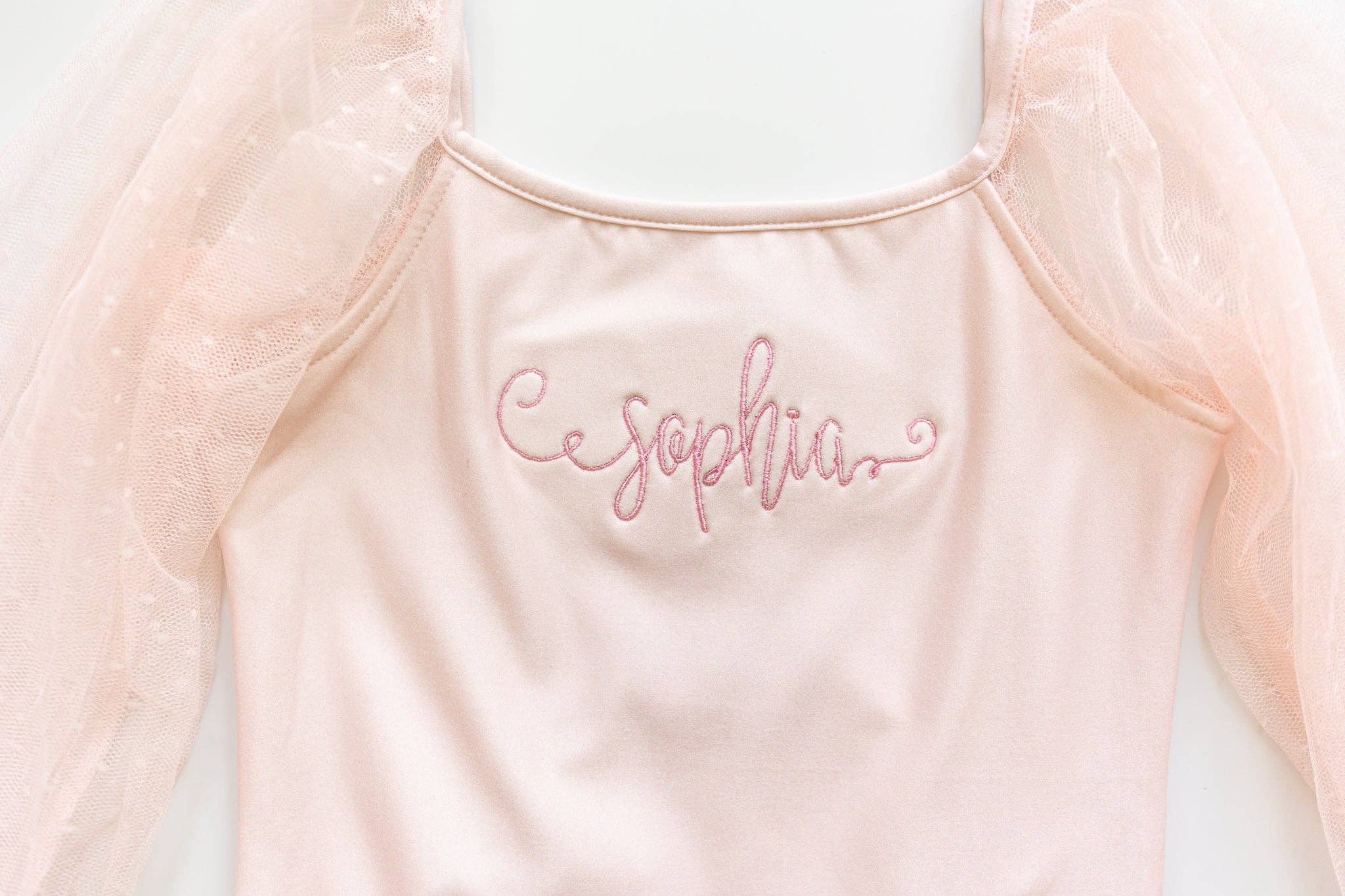 Cheeky Plum - Wholesale Leotard - Kids - Mesh Long Sleeve Leotard - Pink Bliss12