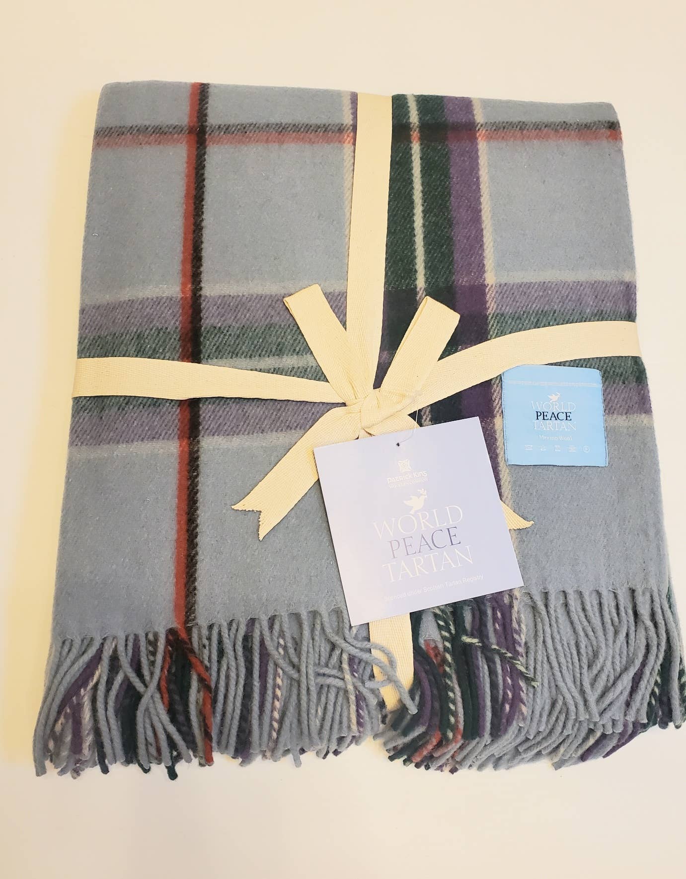 Patrick King Woollen Company - Wholesale Throw Blanket - World Peace Merino Wool Blanket1
