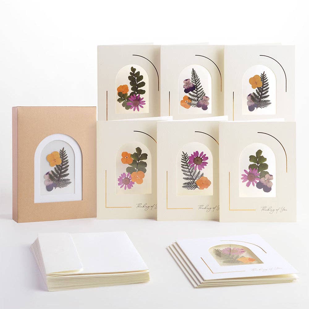 Lovepop Cards - Wholesale Everyday Greeting Card - Petal Pressed ‘Thinking of You’ Notecards - Garden Bloom (Assorted 12-Pack)3