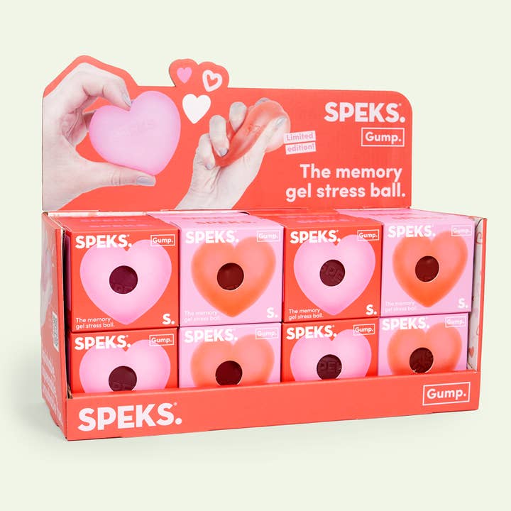 Gump Valentine's Day Love Hearts Memory Gell Stress Ball for wholesale by Speks