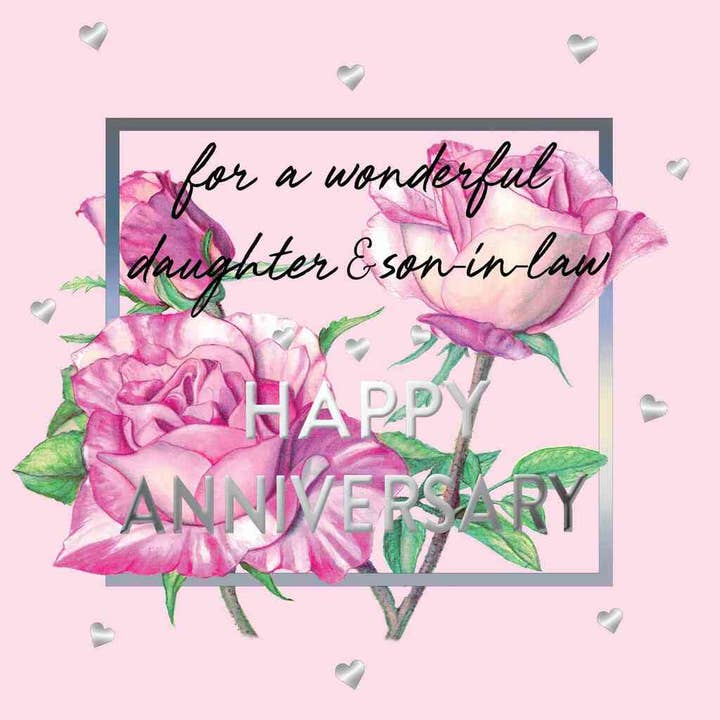 Carte de voeux d'anniversaire - Wonderful Son & Daughter-in-law pour la vente par Zaquarella