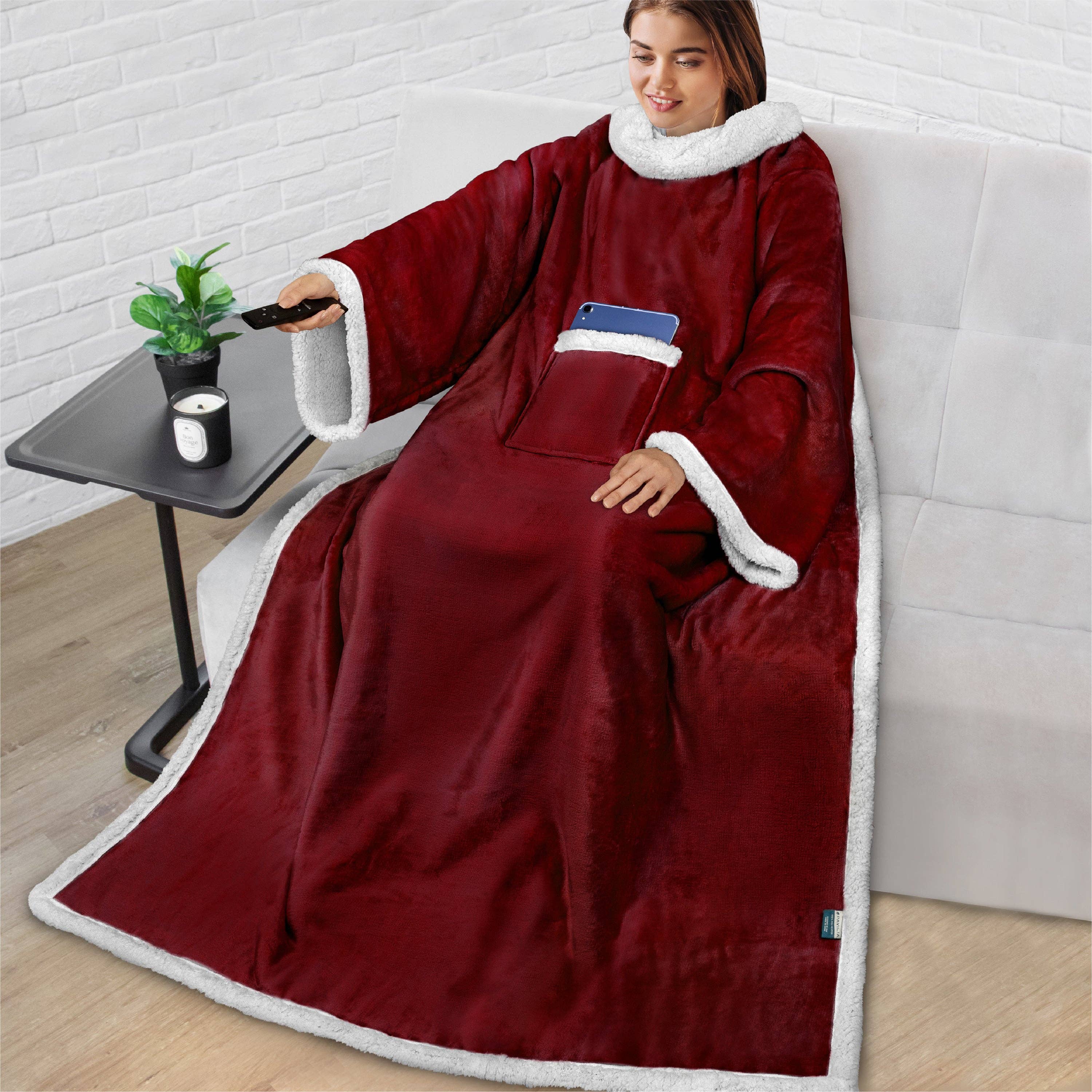 Pavilia - Vendita all'ingrosso Plaid - Coperta con maniche - Tasca applicata36