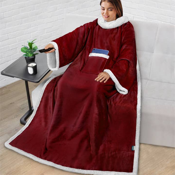 Pavilia - Vendita all'ingrosso Plaid - Coperta con maniche - Tasca applicata36