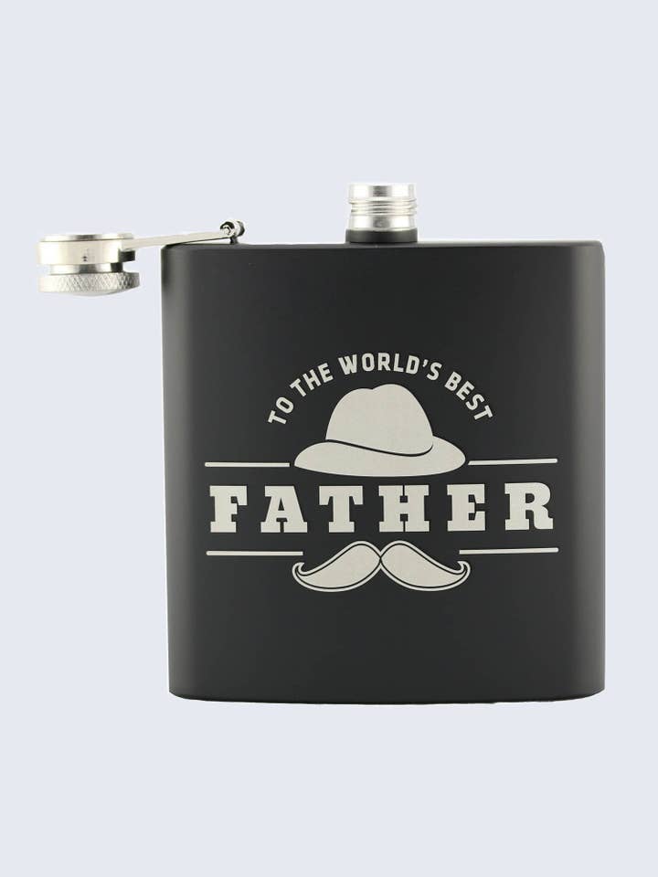 Father's Day Flask for wholesale by LaserMade