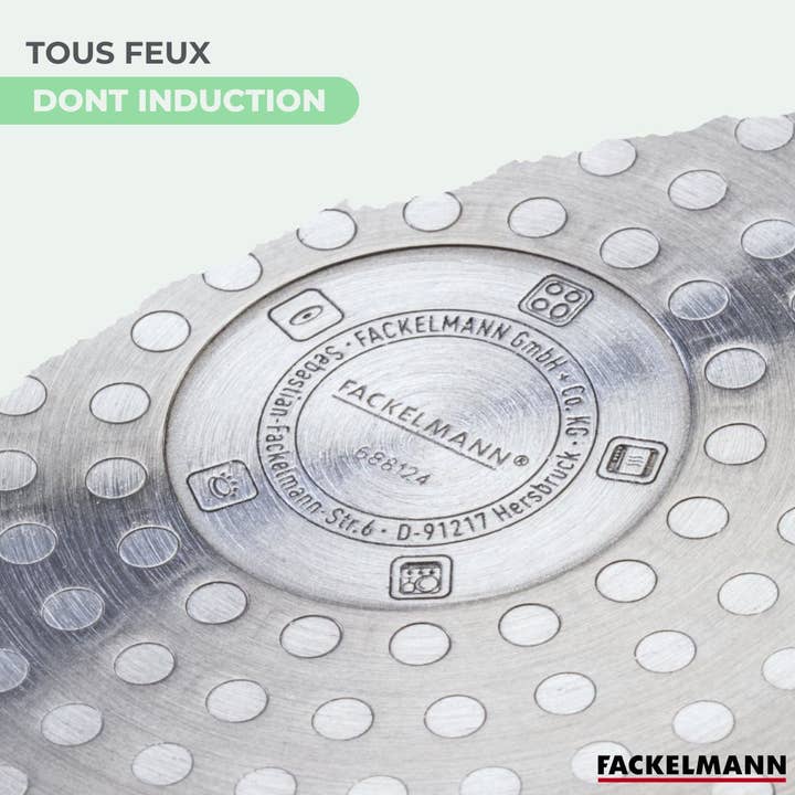 Zenker - Wholesale Cast iron skillet - 28 cm aluminum grill with non-stick ceramic coating without PFAS Fackelmann Brandao4