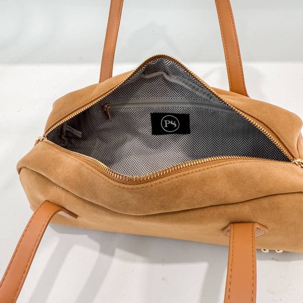 Pretty Simple - Wholesale Schoudertas - Dames - Sally Suede Tonvormige Schoudertas7