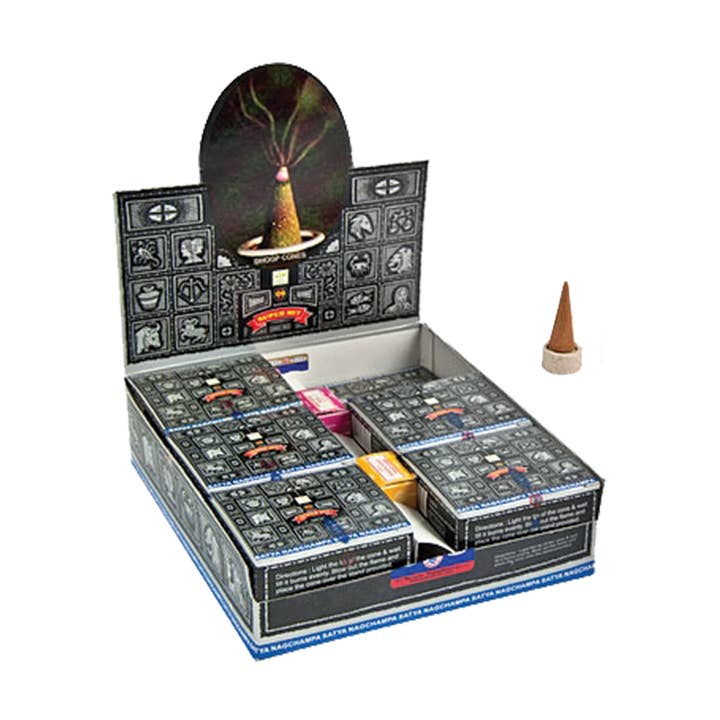 Satya - Visor SuperHit Nag Champa Dhoop Cones por atacado de Designs by Deekay Inc.
