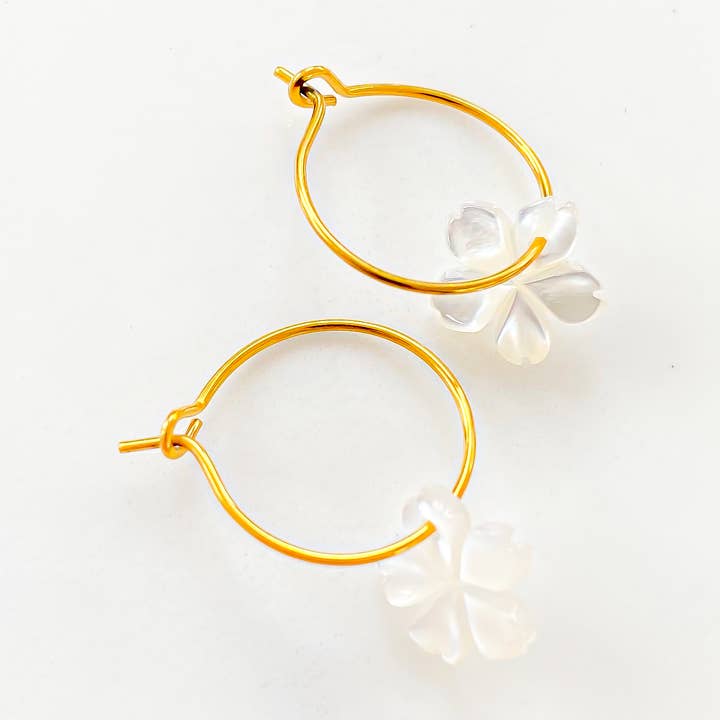 Pink Lady blomörhängen för wholesale av LITCHI