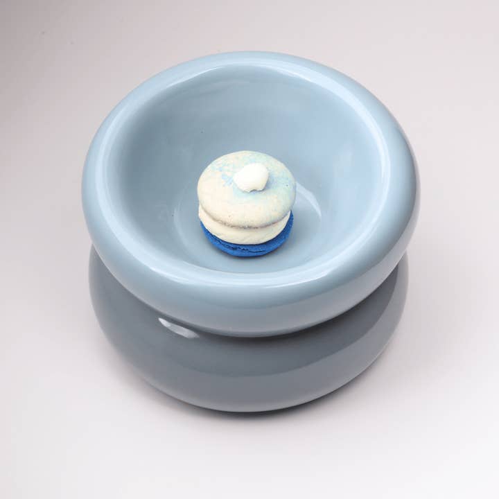PEHOM - Wholesale Pet bowl – Cat/dog - Soufflé Pet Bowl - Frozen Blue7